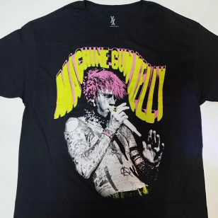 Machine Gun Kelly - MGK Singing Photo Official T Shirt ( Men M) ***READY TO SHIP from Hong Kong***
